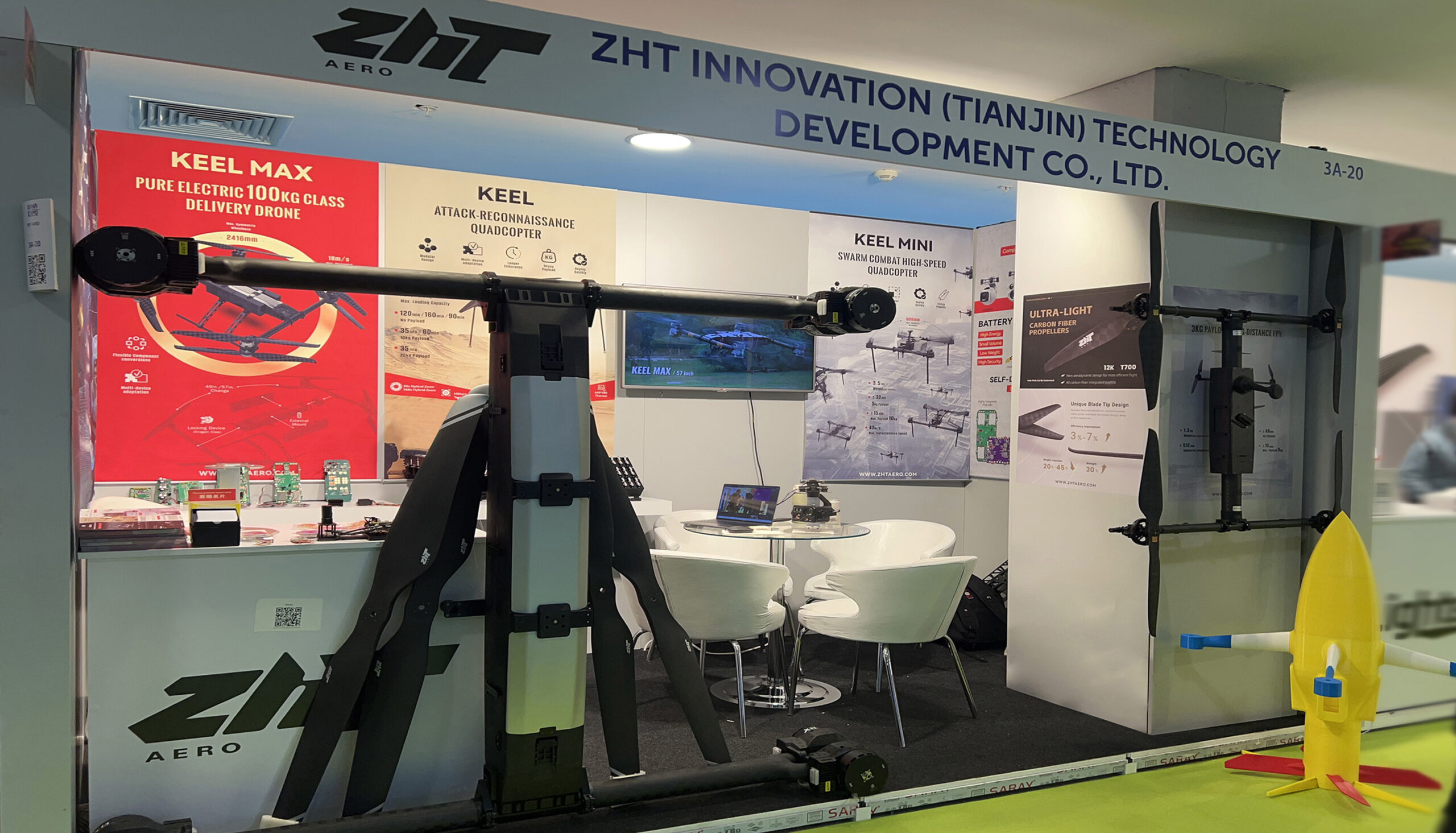 ZHT AERO showcased drones at the SAHA EXPO exhibition in Istanbul